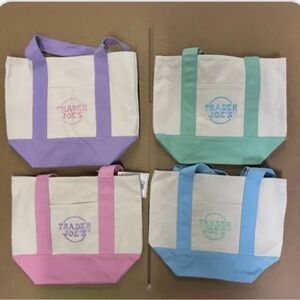 🌸 TWO TraderJoe’s Mini Totes - choose from PINK, LAVENDER, BLUE or GREEN.